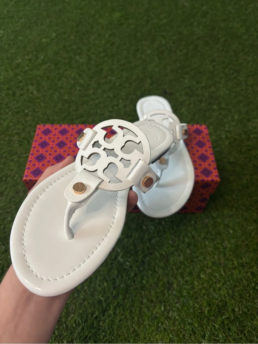 Tory Burch Sandals White Size 8-8.5